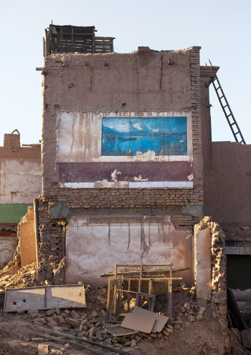 Demolished House, Old Town Of Kashgar, Xinjiang Uyghur Autonomous Region, China