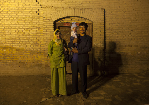 Family in the Old Town Of Kashgar, Xinjiang Uyghur Autonomous Region, China