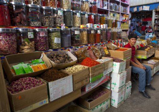 Market Stall In Kashgar Bazaar, Xinjiang Uyghur Autonomous Region, China