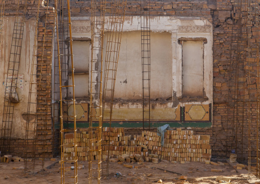 House Under Renovation In Old Town Of Kashgar, Xinjiang Uyghur Autonomous Region, China
