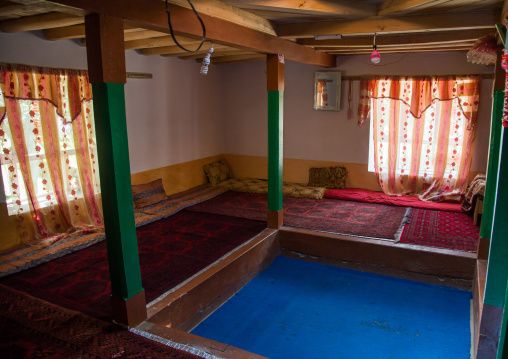 Pamiri traditional guest house, Badakhshan province, Wuzed, Afghanistan