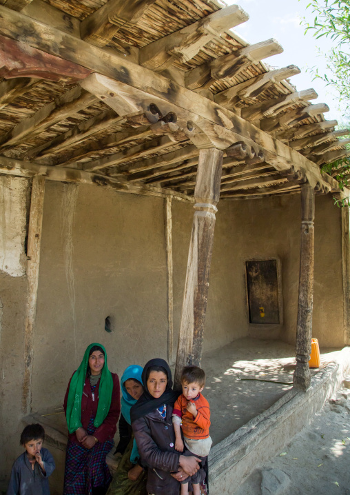 Roof detail of a traditional house, Badakhshan province, Zebak, Afghanistan