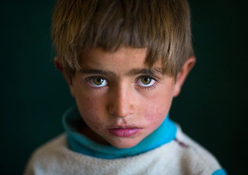 Portrait of an afghan boy with clear eyes, Badakhshan province, Zebak, Afghanistan