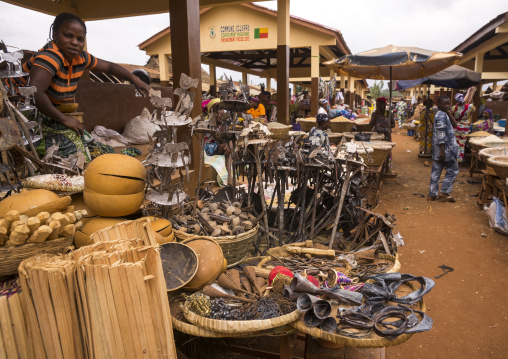 Benin, West Africa, Adjara, busy market