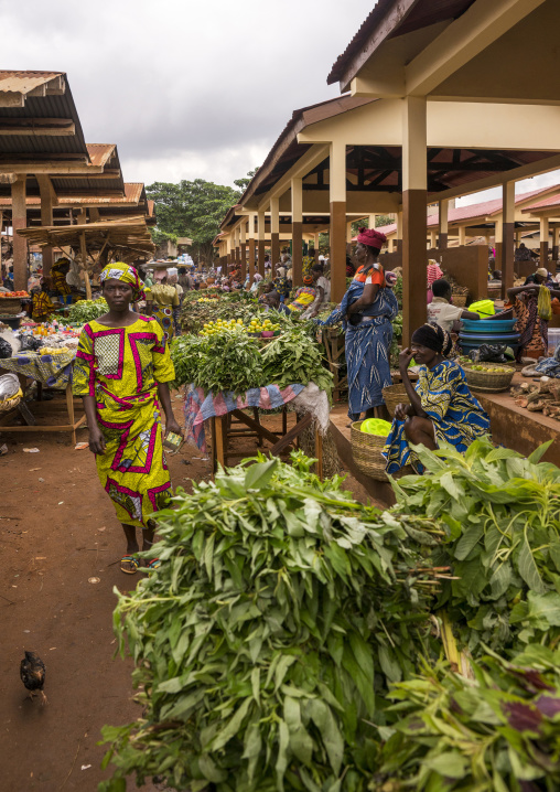 Benin, West Africa, Adjara, busy market
