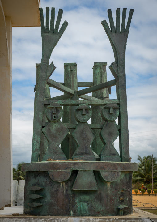 Benin, West Africa, Ouidah, memorial at door of no return, major slave port during trans-atlantic slave trade
