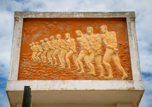 Benin, West Africa, Ouidah, memorial at door of no return, major slave port during trans-atlantic slave trade