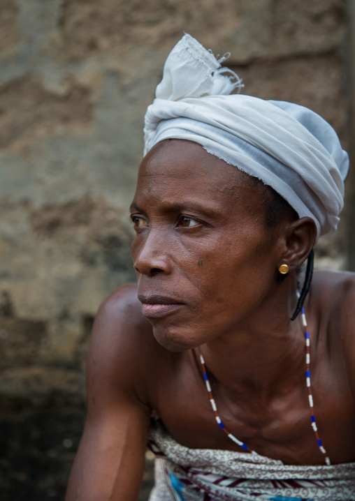 Benin, West Africa, Bopa, woman during a voodoo ceremony