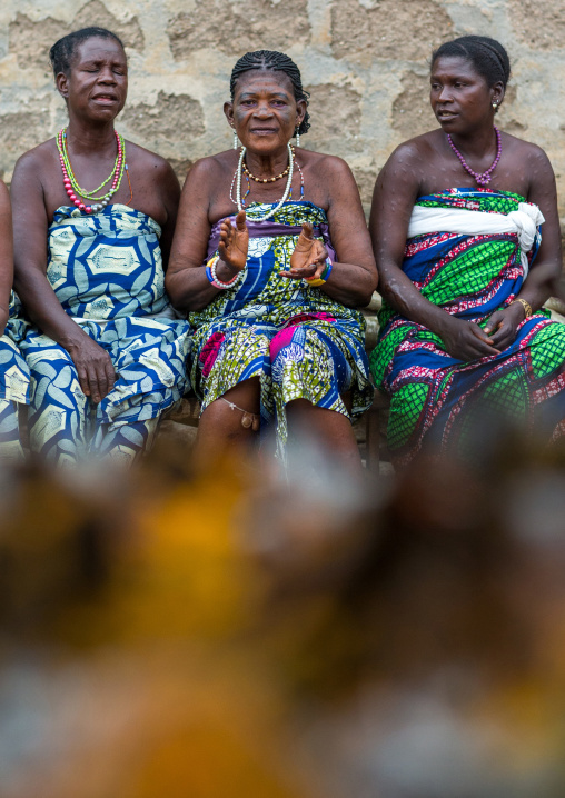 Benin, West Africa, Bopa, women during a voodoo ceremony