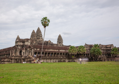 The exterior view of Angkor wat, Siem Reap Province, Angkor, Cambodia