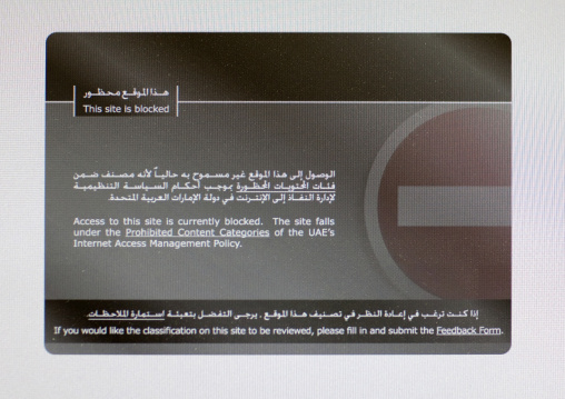 Internet Censorship ,  Dubai