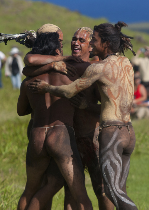 Haka Pei Banana Trunk Competition, Tapati Festival, Easter Island, Chile