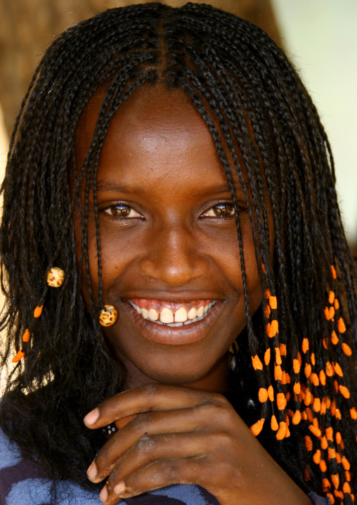 Kunama Tribe Girl With Dreadlocks, Barentu, Eritrea