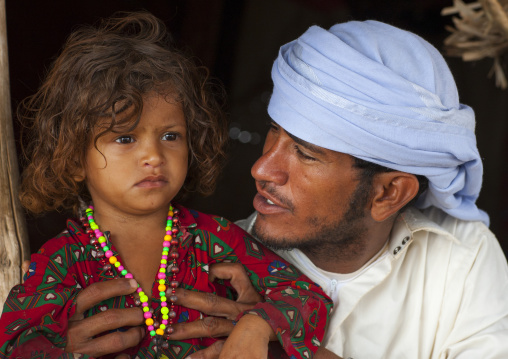 Rashaida Tribe Father And Daughter, Northern Red Sea, Massawa, Eritrea