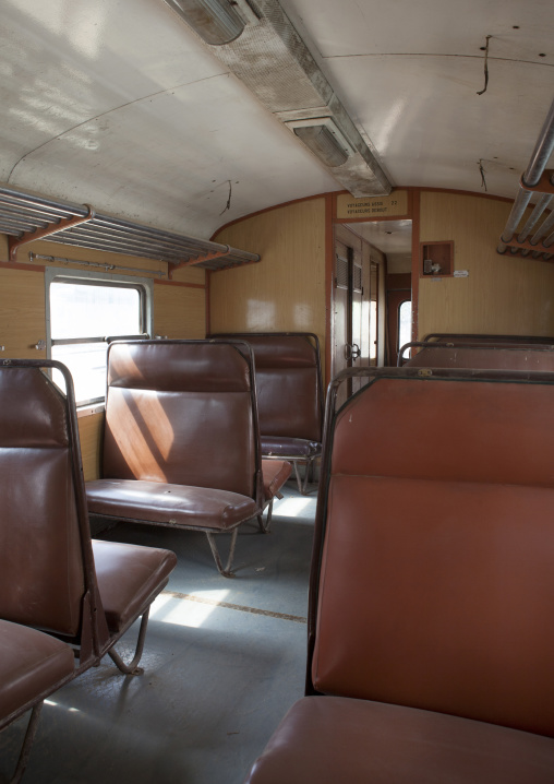 Inside Djibouti Addis Ababa Old Train Second Class, Dire Dawa Train Station, Ethiopia