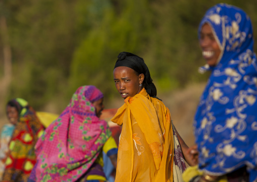 Colourfully Dressed Oromo Women, Dire Dawa, Ethiopia