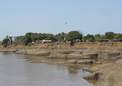 Omo River Banks, Kangate, Omo Valley, Ethiopia
