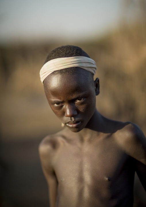 Dassanech Tribe Teenager, Omorate, Omo Valley, Ethiopia