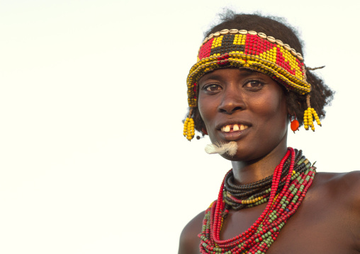 Mrs Gnikoriyo, Dassanech Tribe Woman, Omorate, Omo Valley, Ethiopia