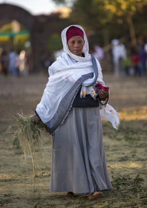 Pilgrim At Timkat Festival, Lalibela, Ethiopia