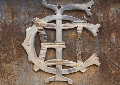 Logo Plate On A Train In Dire Dawa Train Station, Ethiopia