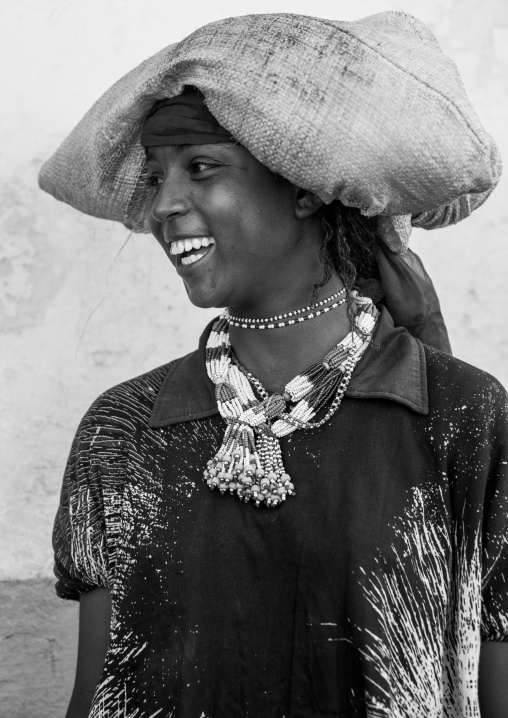 Harari Woman In Traditional Costume, Harar, Ethiopia