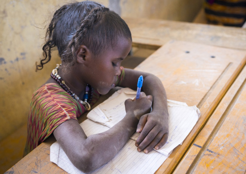 Afar Girl In Kebir Tobolo School, Afambo, Ethiopia