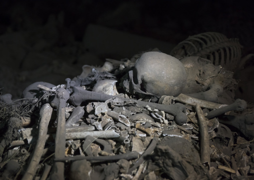 Yemrehana Krestos Rock Church Skeletons And Mumies, Lalibela, Ethiopia