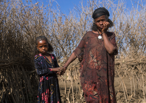 Oromo mother and daughter, Amhara region, Artuma, Ethiopia
