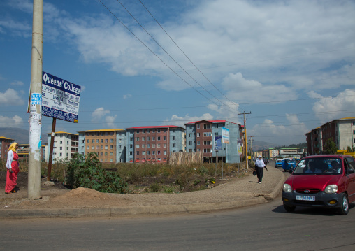 Popular and middle class new apartments blocks, Addis abeba region, Addis ababa, Ethiopia