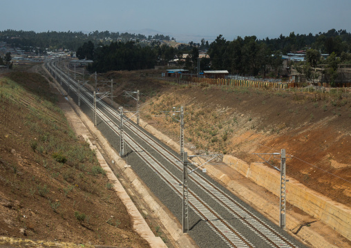New electric railway line to djibouti, Addis abeba region, Addis ababa, Ethiopia