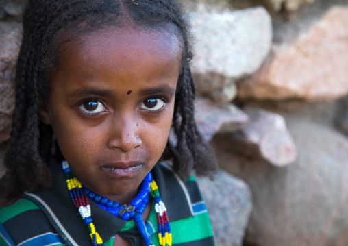 Portrait of an Argoba tribe girl, Harari Region, Koremi, Ethiopia