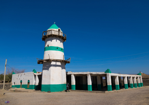 Sultan Alimirac Canfere mosque and its famous minaret, Afar region, Assaita, Ethiopia