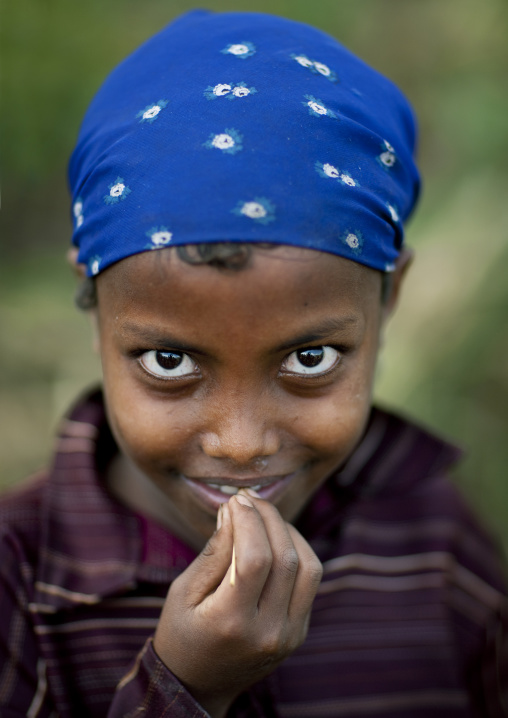 Young girl with a scarf, Ethiopia