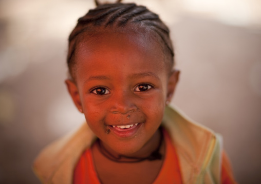 Young Karrayyu Girl Smiling, Ethiopia