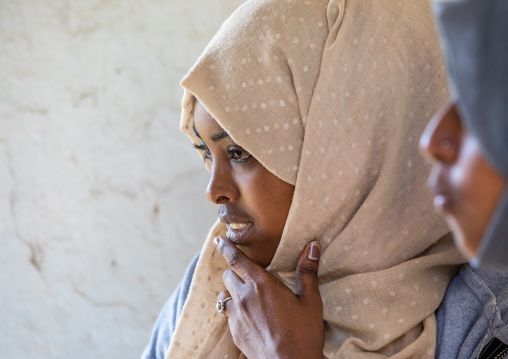 Portrait of veiled harari women, Harari Region, Harar, Ethiopia