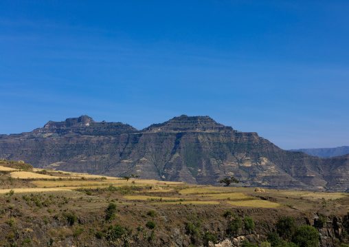 Mountainous landscape, Amhara Region, Lalibela, Ethiopia