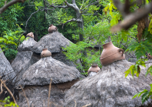Roofs Of Konso Tribe Houses, Omo Valley, Ethiopia