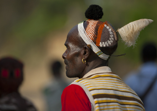 Hamar Tribe Man At Bull Fighting Ceremony, Turmi, Omo Valley, Ethiopia