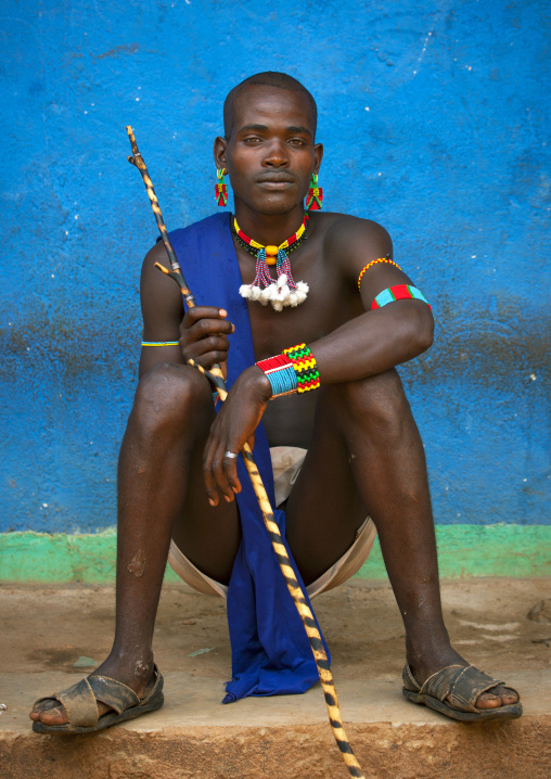 Hamer Tribe Man, Dimeka, Ommo Valley, Ethiopia