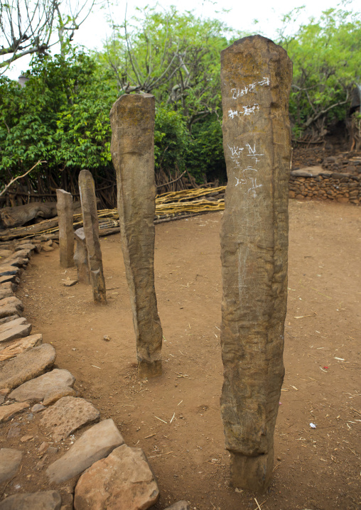 Generation Pole, Konso Tribe, Omo Valley, Ethiopia