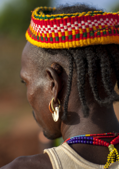 Bashada Tribe Man Hairstyle, Dimeka, Omo Valley, Ethiopia