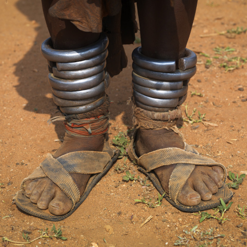 Iron Anklets Of A Hamer Woman Ethiopia