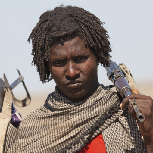 Afar tribe warrior, Assaita, Afar regional state, Ethiopia