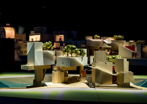 Louis Vuitton Foundation Model By Frank Gehry, Bois De Boulogne, Paris, France