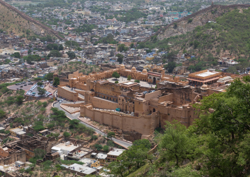 A panoramic view from Jaigarh fort, Rajasthan, Amer, India