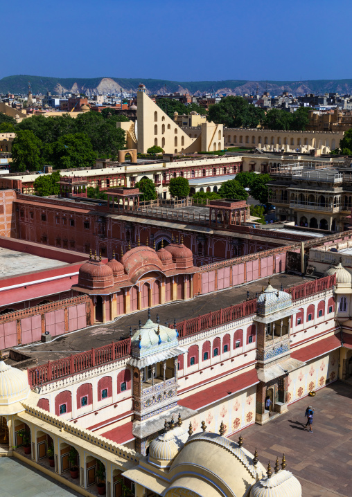 Jantar Mantar observatory and city palace, Rajasthan, Jaipur, India