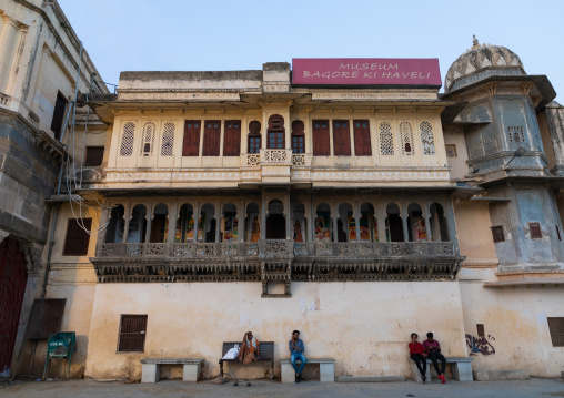 Historic building on Gangaur ghat, Rajasthan, Udaipur, India