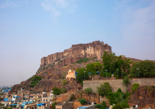 Mehrangarh fort on the hill, Rajasthan, Jodhpur, India