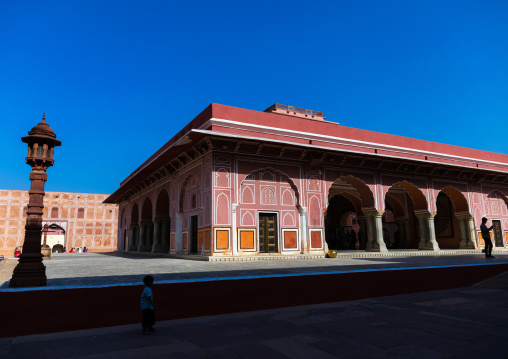 Diwan-i-khas was a private audience hall of the maharajas in the city palace, Rajasthan, Jaipur, India